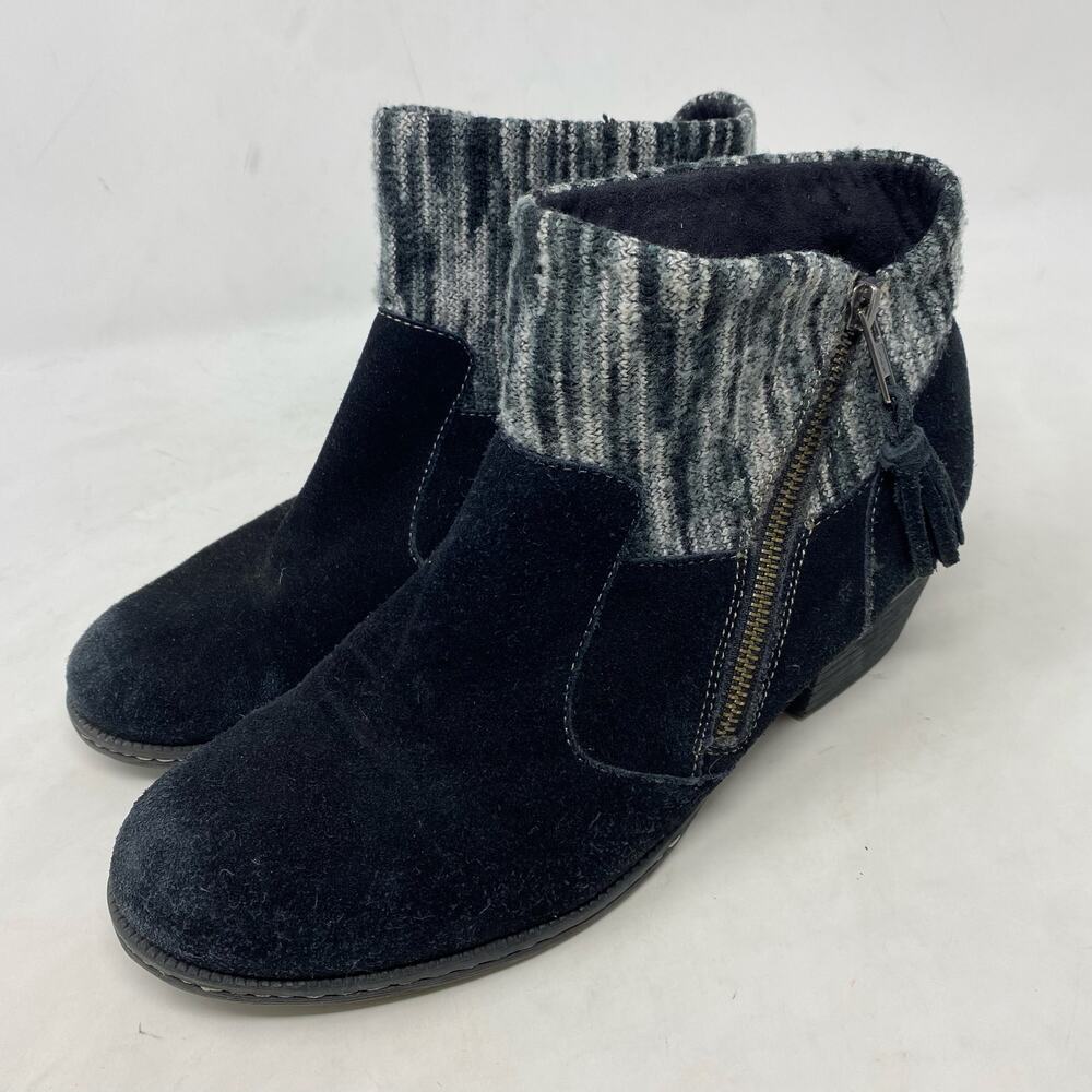 BOC Arklow Black Round Toe Ankle Boots Womens Size 9.5